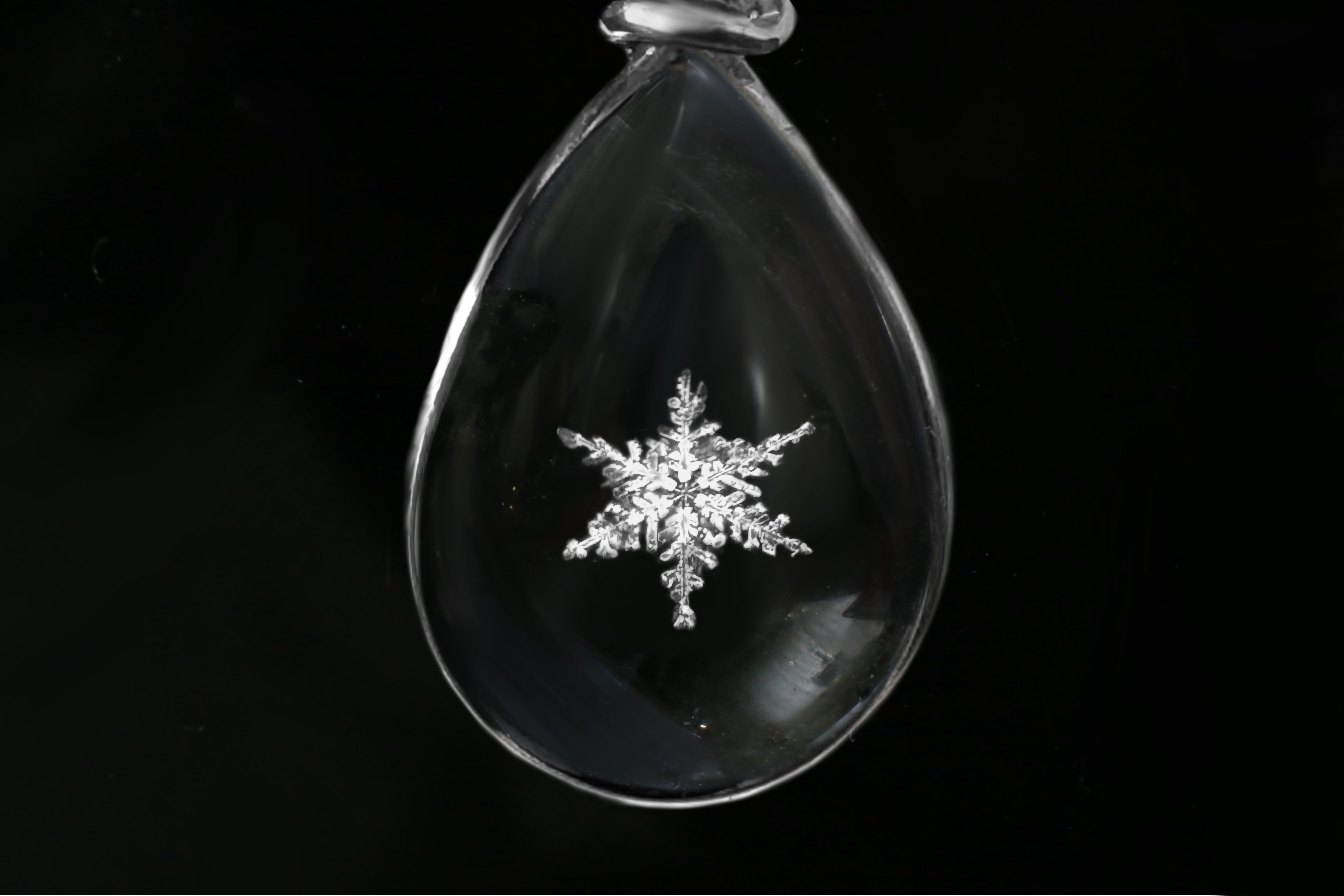 Real Snowflake Jewellery. Preserved Snowflake Jewelry. Snowflake with
